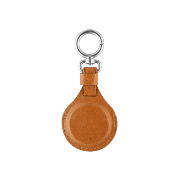 Moshi AirTag Holder PU-Leather Brown