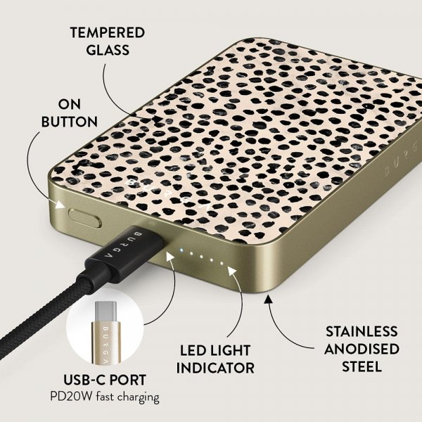 Burga Powerbank MagSafe 5000 mAh Almond Latte Gold