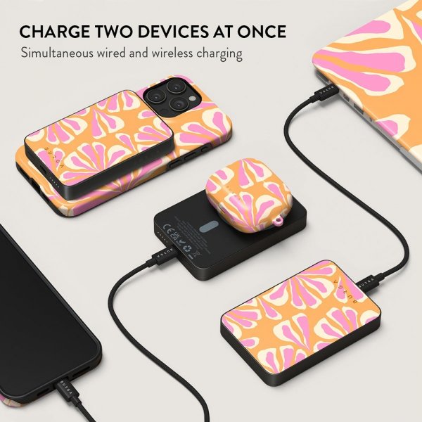 Burga Powerbank MagSafe 5000 mAh Aloha Metallgrå