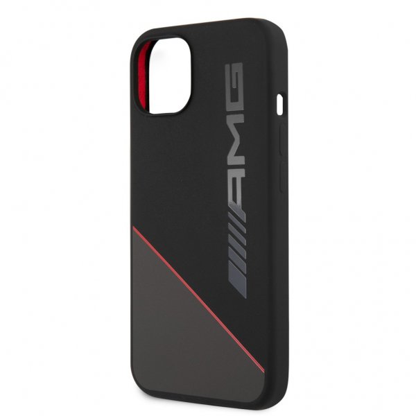 AMG iPhone 13 Mini Deksel Liquid Silicone Two Tone Svart