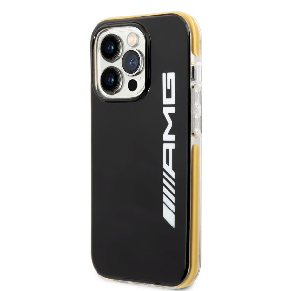 AMG iPhone 14 Pro Max Deksel med Logo Svart Gul
