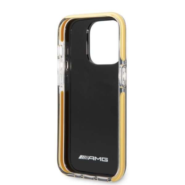 AMG iPhone 14 Pro Max Deksel med Logo Svart Gul