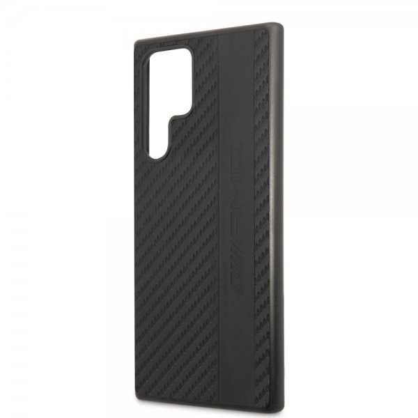 AMG Samsung Galaxy S22 Ultra Deksel Leather Stripe Carbon Svart