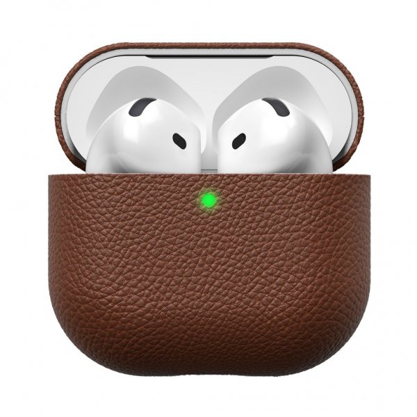 KeyBudz AirPods 4 Deksel Artisan Series Natural Brown