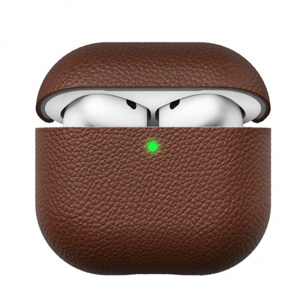 KeyBudz AirPods 4 Deksel Artisan Series Natural Brown