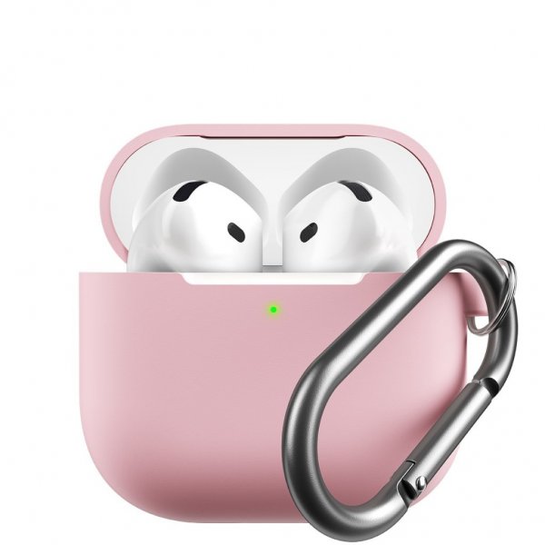 KeyBudz AirPods 4 Deksel Elevate Series Blush Pink