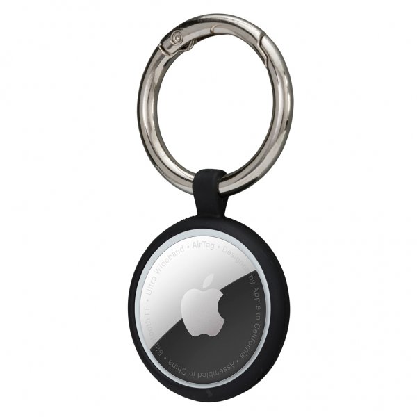 dbramante1928 Apple AirTag Holder Greenland Key Ring Night Black
