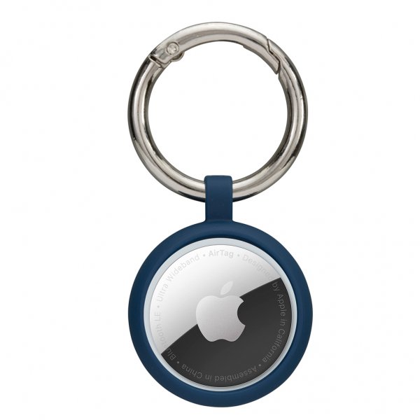 dbramante1928 Apple AirTag Holder Greenland Key Ring Pacific Blue