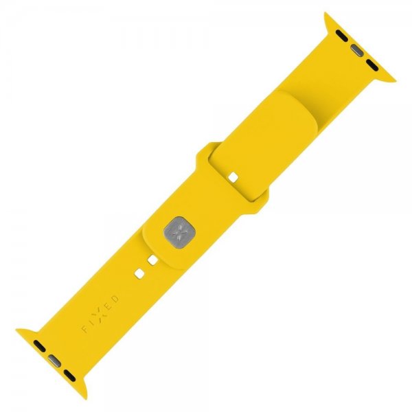 Fixed Apple Watch 38/40/41/42mm Armbånd Silicone Sporty Strap Gul