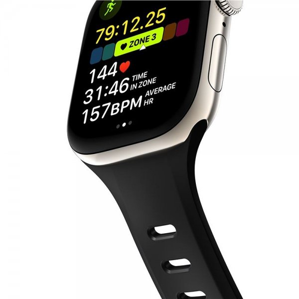 Nomad Apple Watch 38/40/41/42mm Armbånd Tempo Band Svart