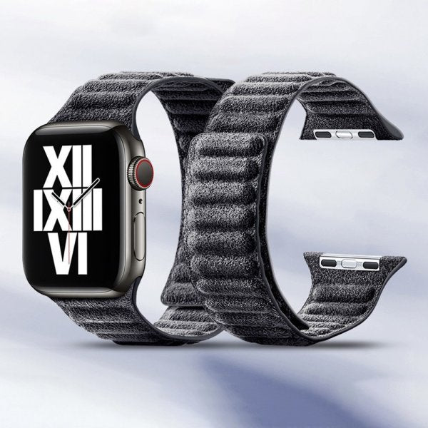 Apple Watch 38/40/41/42mm Armbånd Semsking Svart