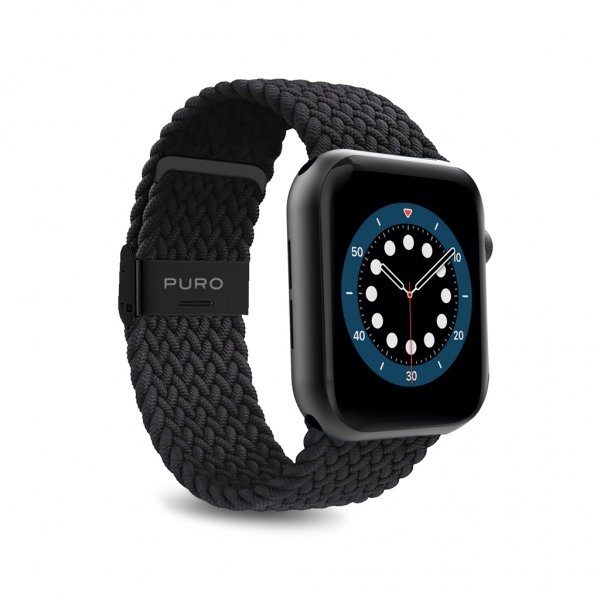 Puro Apple Watch 38/40/41/42mm Armbånd Loop Svart