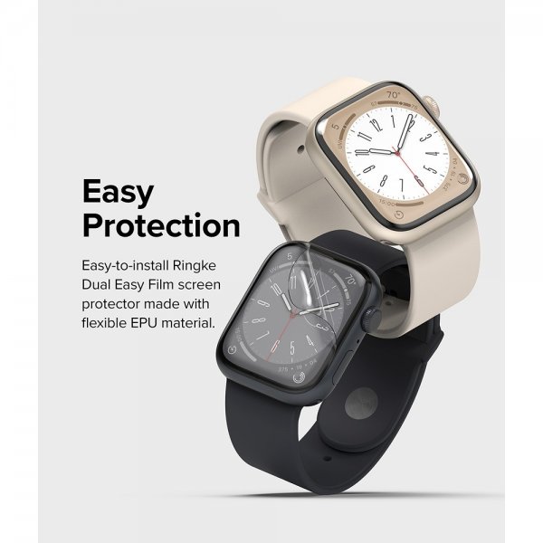 Ringke Apple Watch 40/41mm Skjermbeskytter Dual Easy Film 3-pack