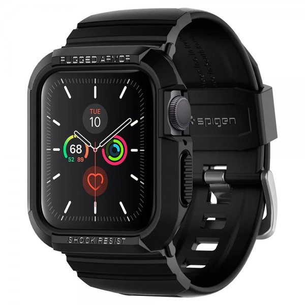 Spigen Apple Watch 40/41mm Deksel med Armbånd Rugged Armor Pro Svart
