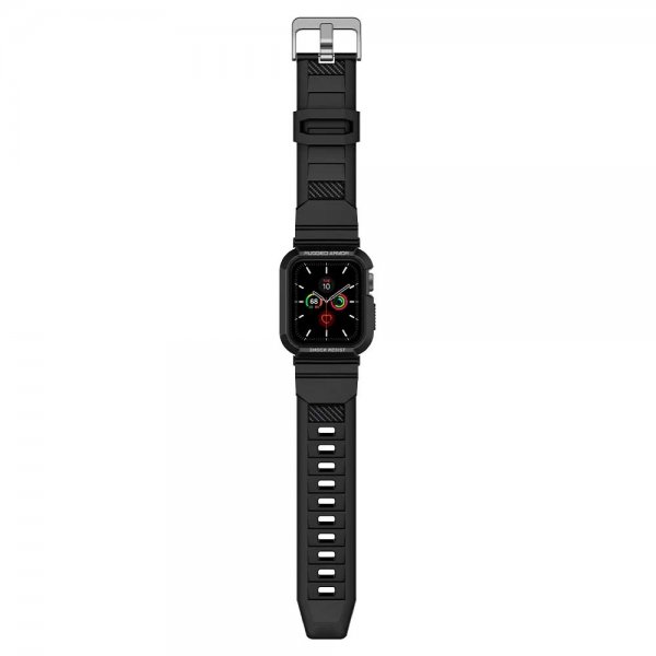Spigen Apple Watch 40/41mm Deksel med Armbånd Rugged Armor Pro Svart
