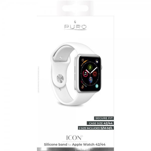 Puro Apple Watch 42/44/45mm Armbånd Icon Hvit