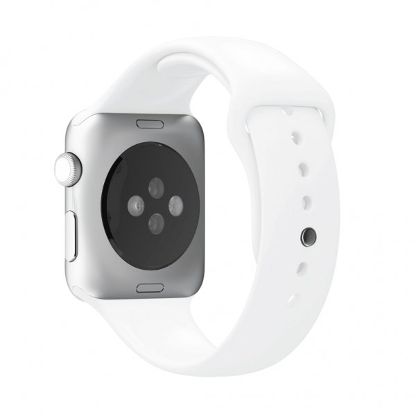 Puro Apple Watch 44/45/46mm/Apple Watch Ultra Armbånd ICON Silicone Band Hvit