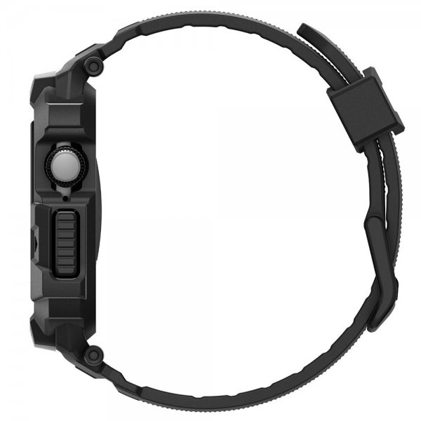 Spigen Apple Watch 42mm (Series 10/11) Armbånd Rugged Armor Pro 2 Matte Black