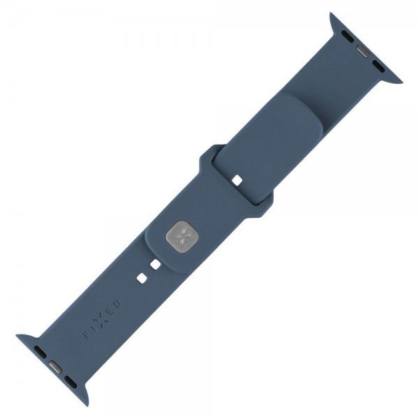 Fixed Apple Watch 44/45/46mm Armbånd Silicone Sporty Strap Blå