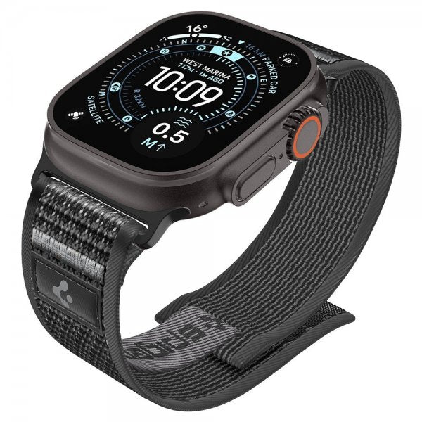 Spigen Apple Watch 44/45/46mm/Ultra 49mm Armbånd Athlex Air 2 Active Black Gray
