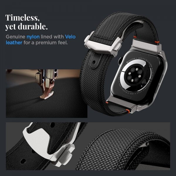 Spigen Apple Watch 44/45/46mm/Ultra 49mm Armbånd Classic Fit Svart