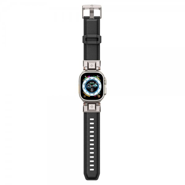 Spigen Apple Watch 44/45/46mm/Ultra 49mm Armbånd DuraPro Armor PU Svart