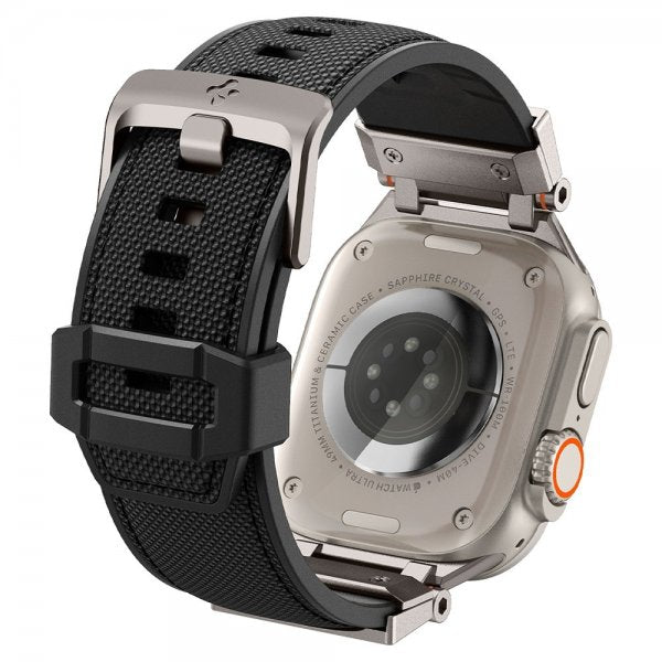 Spigen Apple Watch 44/45/46mm/Ultra 49mm Armbånd DuraPro Armor Svart