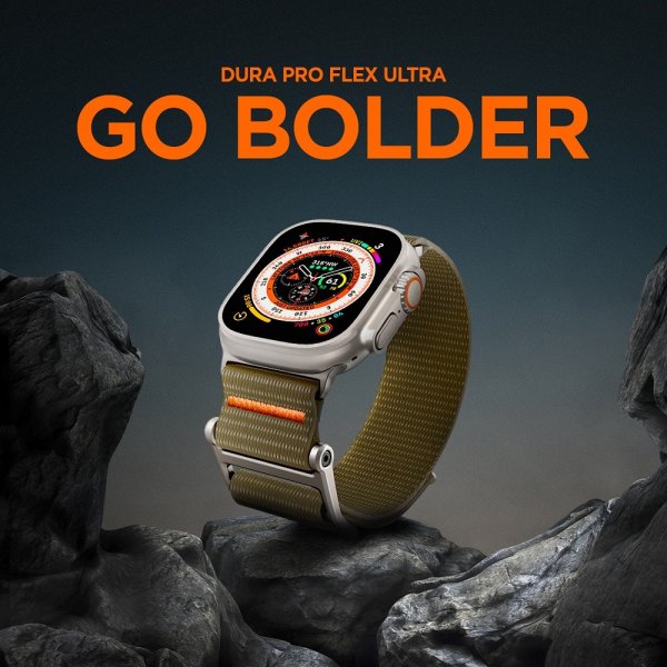Spigen Apple Watch 44/45/46mm/Ultra 49mm Armbånd DuraPro Flex Khaki