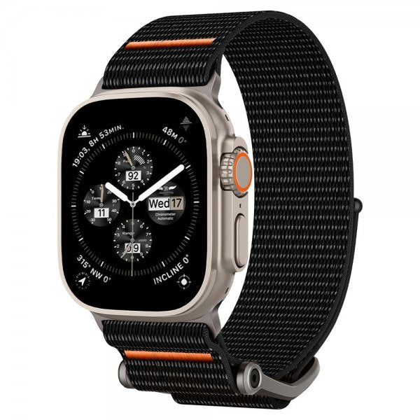 Spigen Apple Watch 44/45/46mm/Ultra 49mm Armbånd DuraPro Flex Svart