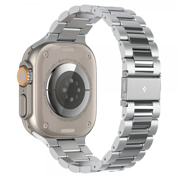Spigen Watch 44mm/Watch 45mm/Watch 46mm/Watch Ultra 49mm Armbånd Modern Fit 316L Sølv
