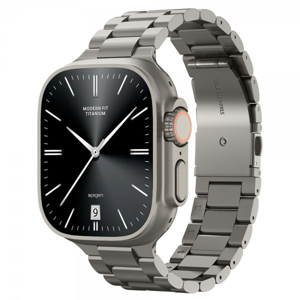 Spigen Apple Watch 44/45/46mm/Ultra 49mm Armbånd Modern Fit Titanium Natural Titanium