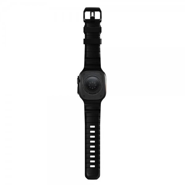 Nomad Apple Watch 44/45/46mm/Ultra 49mm Armbånd Rocky Point Svart Carbon Black