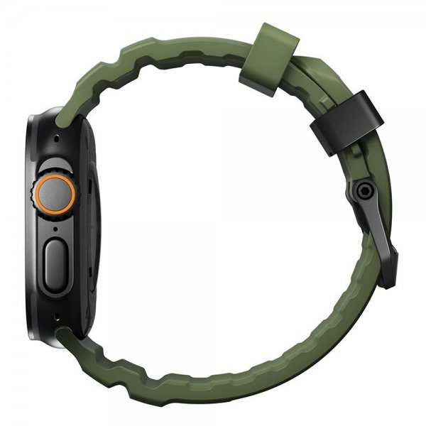 Nomad Apple Watch 44/45/46mm/Ultra 49mm Armbånd Rocky Point Svart Forest