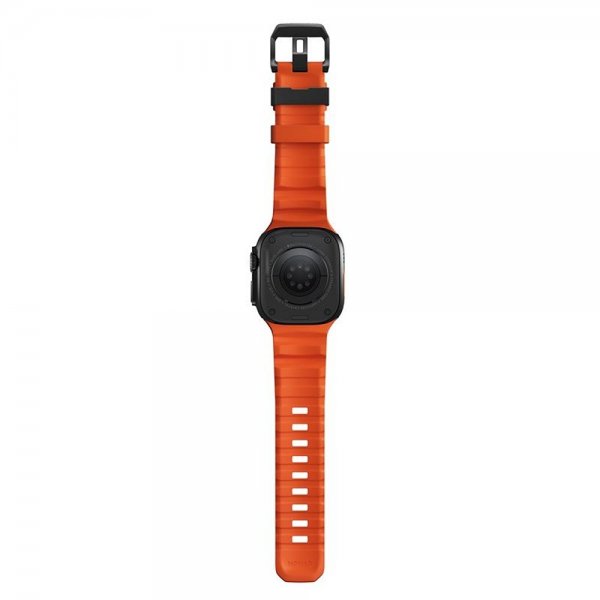 Nomad Apple Watch 44/45/46mm/Ultra 49mm Armbånd Rocky Point Svart Magma