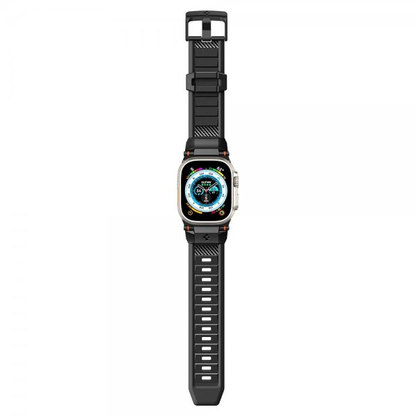 Spigen Apple Watch 44/45/46mm/Ultra 49mm Armbånd Rugged Ultra Matte Black
