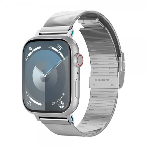 Spigen Apple Watch 44/45/46mm/Ultra 49mm Armbånd Sleek Link Sølv