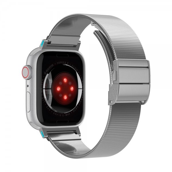 Spigen Apple Watch 44/45/46mm/Ultra 49mm Armbånd Sleek Link Sølv