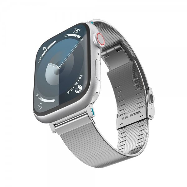 Spigen Apple Watch 44/45/46mm/Ultra 49mm Armbånd Sleek Link Sølv