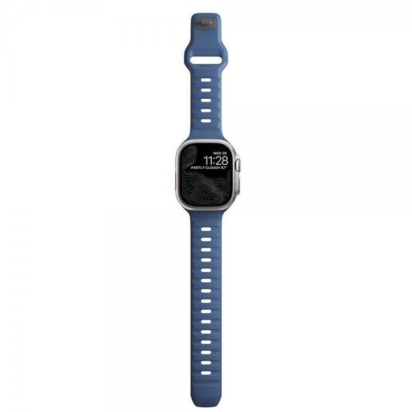 Nomad Apple Watch 44/45/46mm/Ultra 49mm Armbånd Sport Band Naval Blue