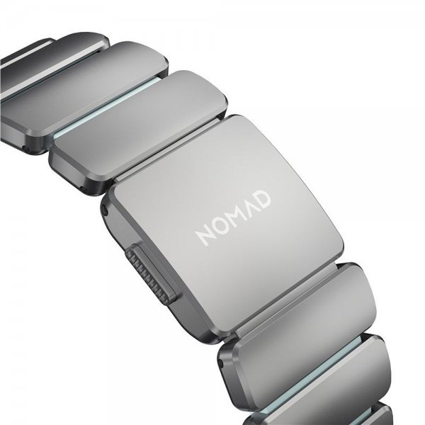 Nomad Apple Watch 44/45/46mm/Ultra 49mm Armbånd Stratos Band Natural Icy Blue Glow