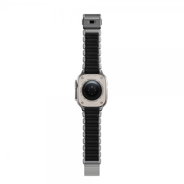 Nomad Apple Watch 44/45/46mm/Ultra 49mm Armbånd Stratos Band Natural Svart