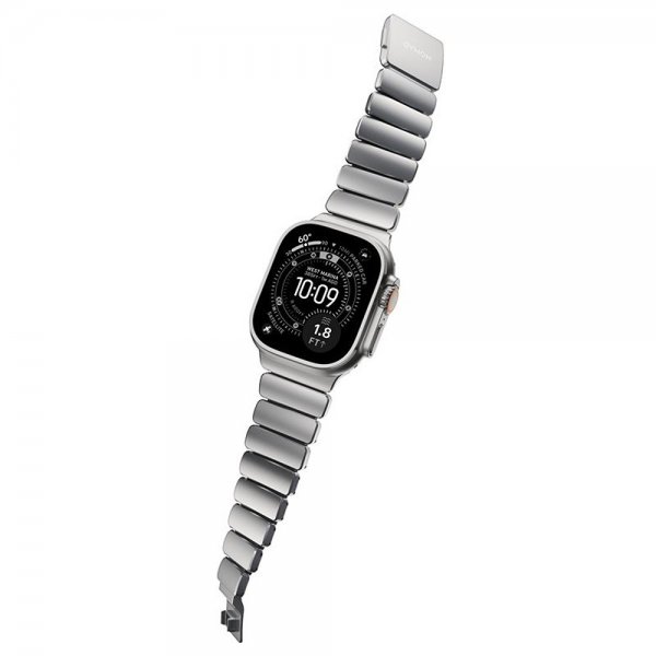 Nomad Apple Watch 44/45/46mm/Ultra 49mm Armbånd Stratos Band Natural Svart