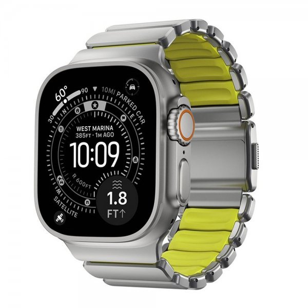 Nomad Apple Watch 44/45/46mm/Ultra 49mm Armbånd Stratos Band Natural Volt