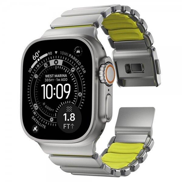 Nomad Apple Watch 44/45/46mm/Ultra 49mm Armbånd Stratos Band Natural Volt