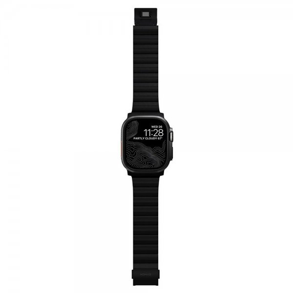 Nomad Apple Watch 44/45/46mm/Ultra 49mm Armbånd Titanium Band Svart