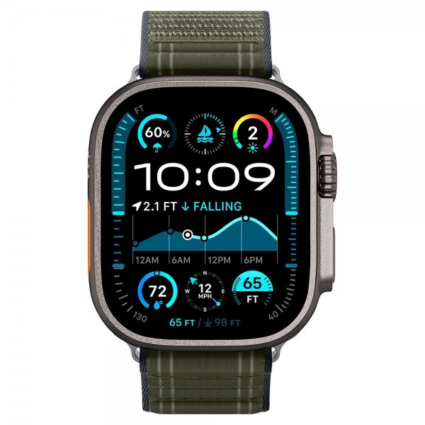 Spigen Apple Watch 44/45/46mm/Ultra 49mm Armbånd WBF0 Grønn