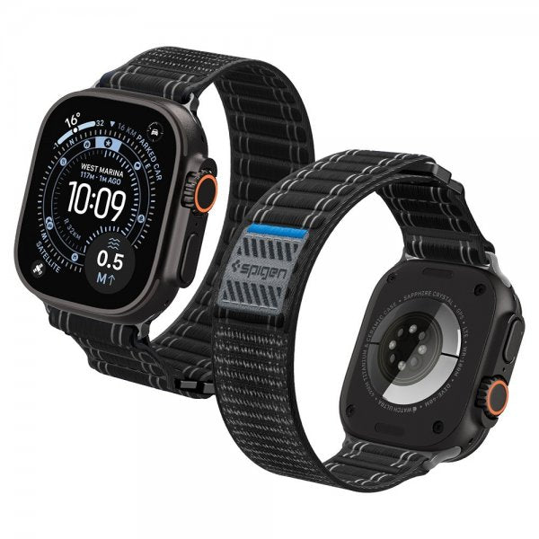 Spigen Apple Watch 44/45/46mm/Ultra 49mm Armbånd WBF0 Svart