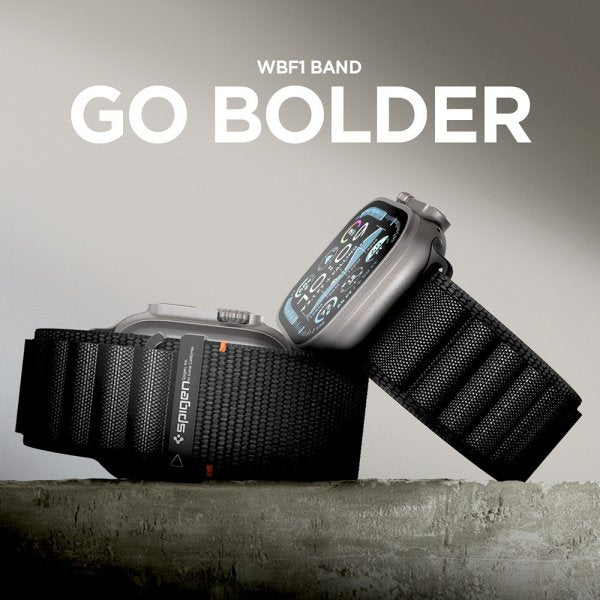 Spigen Apple Watch 44/45/46mm/Ultra 49mm Armbånd WBF1 Svart