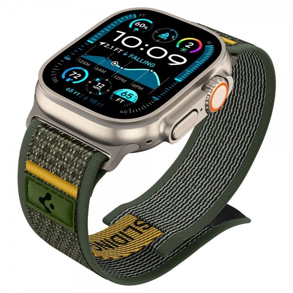 Spigen Apple Watch 44/45/46mm/Watch Ultra 49mm Armbånd Athlex Air Active Gray
