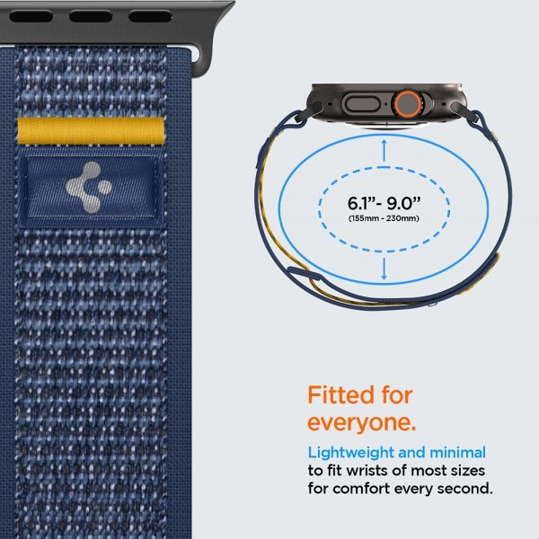 Spigen Apple Watch 44/45/46mm/Watch Ultra 49mm Armbånd Athlex Air Active Navy